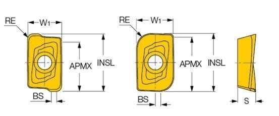 Płytka HM90 APKT 1003 PDR IC808