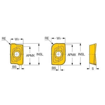 Płytka HM90 APKT 1003 PDR IC808