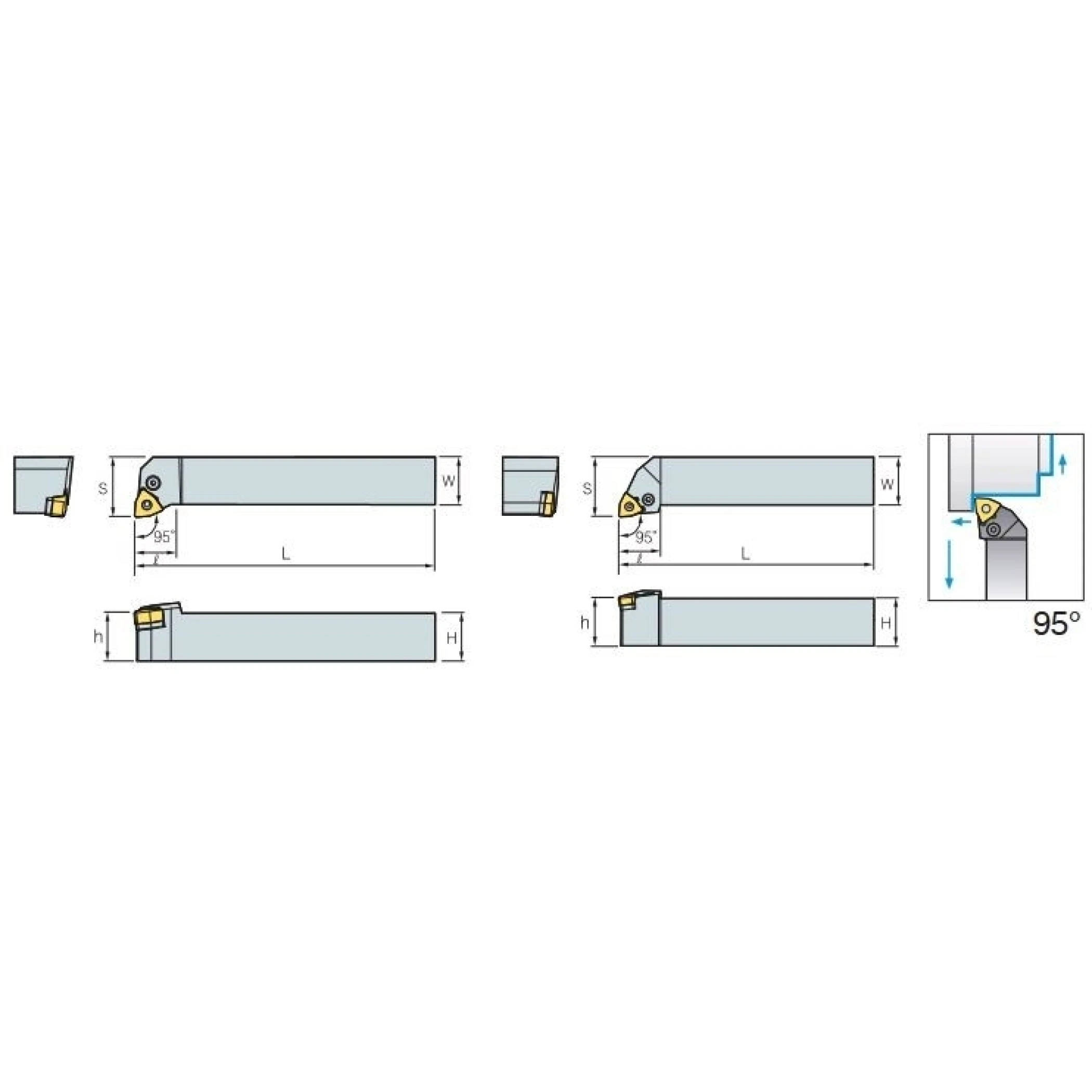 Nóż tokarski składany PWLNR 2020-K08