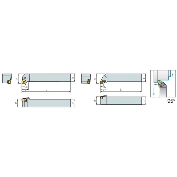 Nóż tokarski składany PWLNR 2020-K08